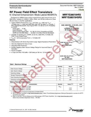 MRF7S38075HSR5 datasheet  